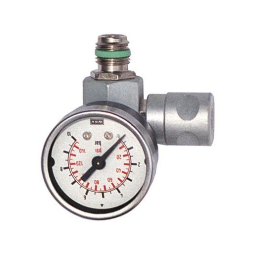 Drukregelaar Inline met manometer - IDM