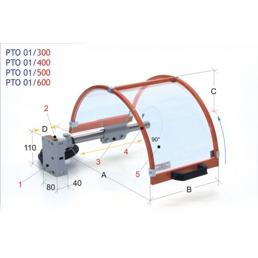 Klauwplaatafscherming - PTO01